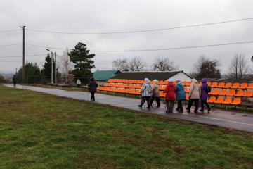 Оочередное занятие по скандинавской ходьбе